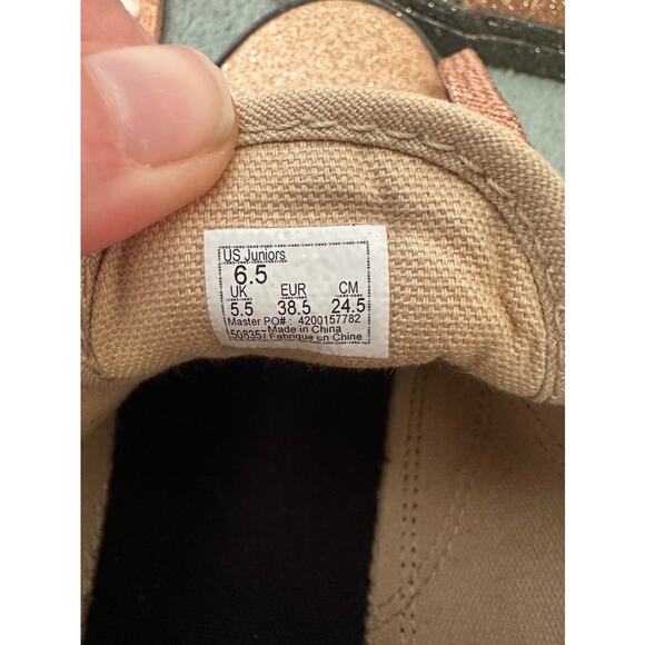 Vans Old Skool Rose Gold Glitter Sneakers Women’s 7.5–8 - Picture 5 of 6